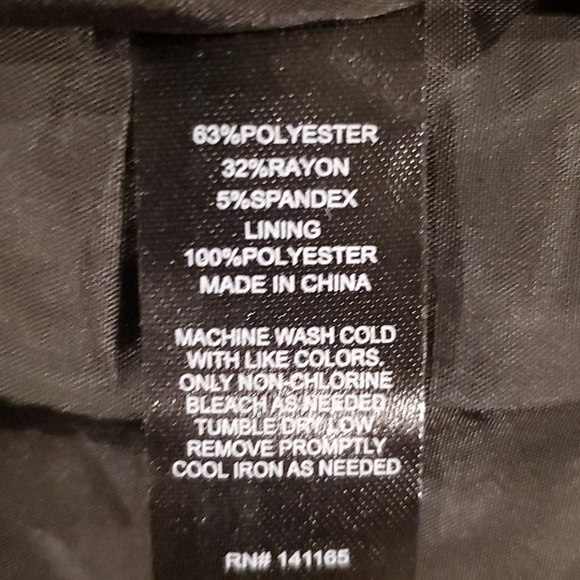 Harve' Bernard Black W/White Hem Dress Size 8 - Picture 8 of 8